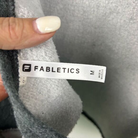Fabletics Sweatshirt size Medium gray black - Picture 6 of 7